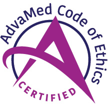 Emblem of AdvaMed Code of Ethics certification