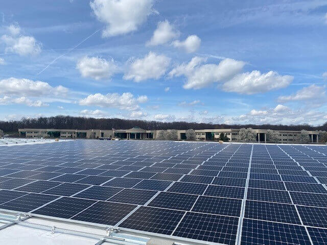 Solar panels at Cook Medical